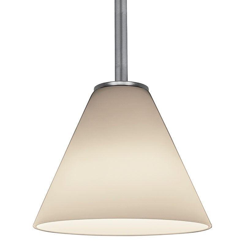 Access - 28004-1R-BS/WHT - One Light Pendant - Martini - Brushed Steel