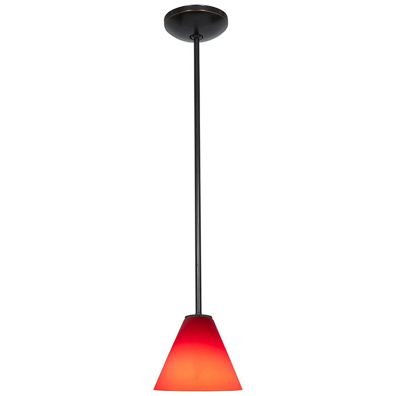 Access - 28004-1R-ORB/RED - One Light Pendant - Martini - Oil Rubbed Bronze