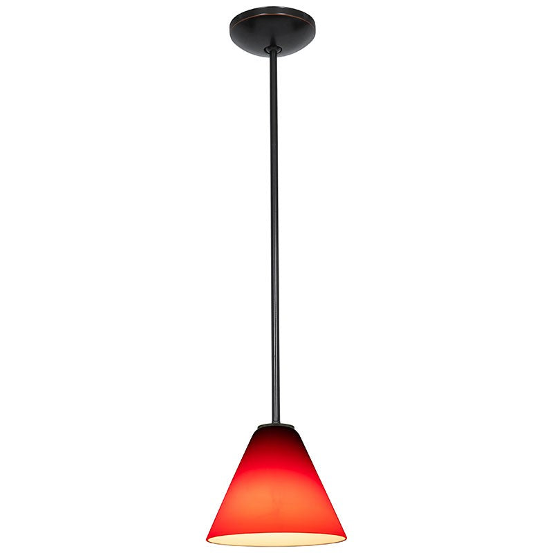 Access - 28004-1R-ORB/RED - One Light Pendant - Martini - Oil Rubbed Bronze