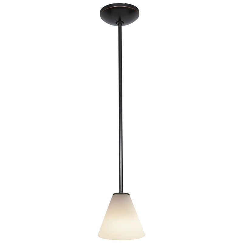 Access - 28004-1R-ORB/WHT - One Light Pendant - Martini - Oil Rubbed Bronze