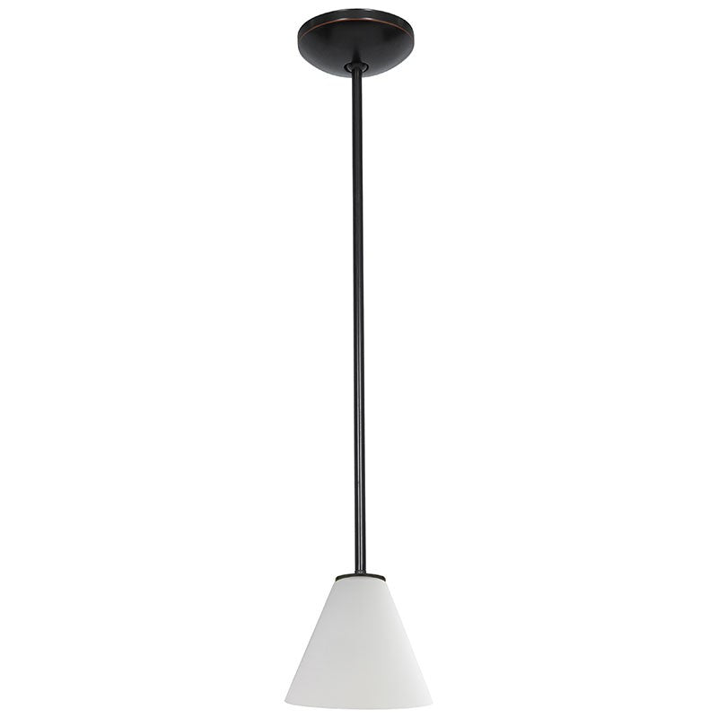 Access - 28004-1R-ORB/WHT - One Light Pendant - Martini - Oil Rubbed Bronze