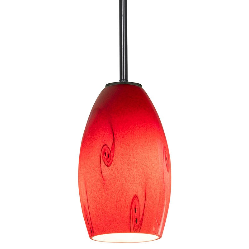 Access - 28011-1R-ORB/RUSKY - One Light Pendant - Merlot - Oil Rubbed Bronze