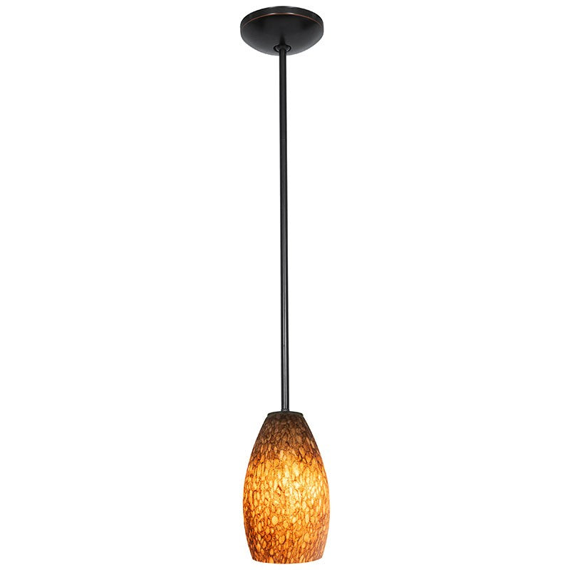 Access - 28012-1R-ORB/BRST - One Light Pendant - Champagne - Oil Rubbed Bronze