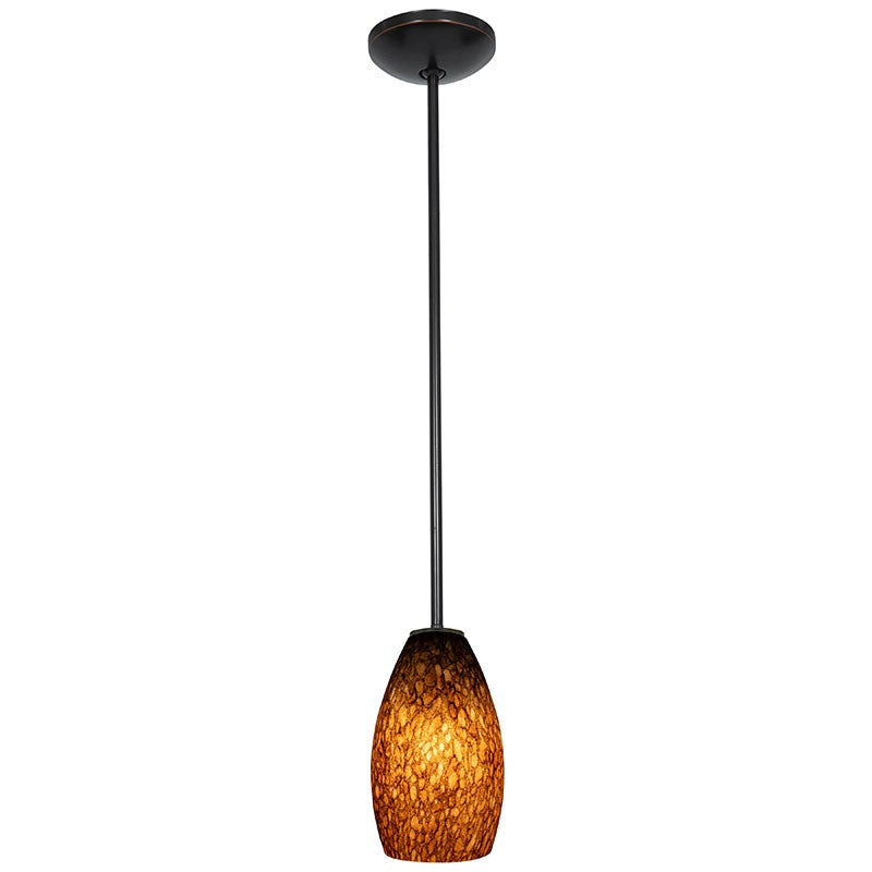 Access - 28012-1R-ORB/BRST - One Light Pendant - Champagne - Oil Rubbed Bronze