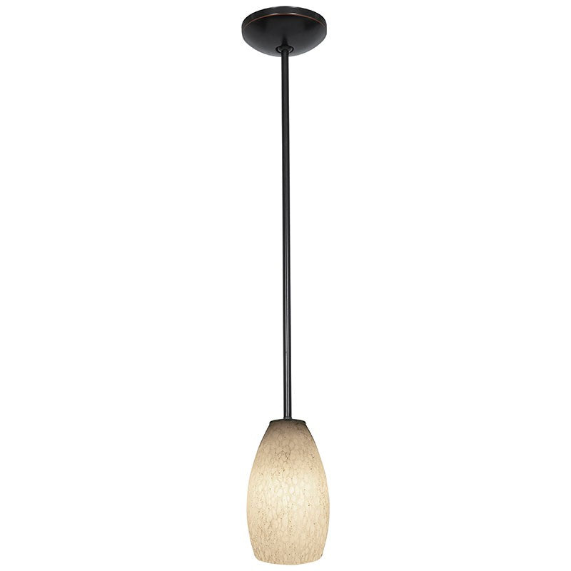 Access - 28012-1R-ORB/WHST - One Light Pendant - Champagne - Oil Rubbed Bronze