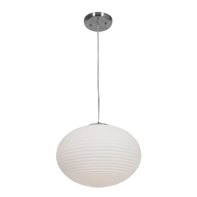 Access - 50180-BS/OPL - Two Light Pendant - Callisto - Brushed Steel