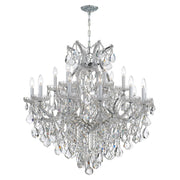 Crystorama - 4418-CH-CL-MWP - 19 Light Chandelier - Maria Theresa - Polished Chrome