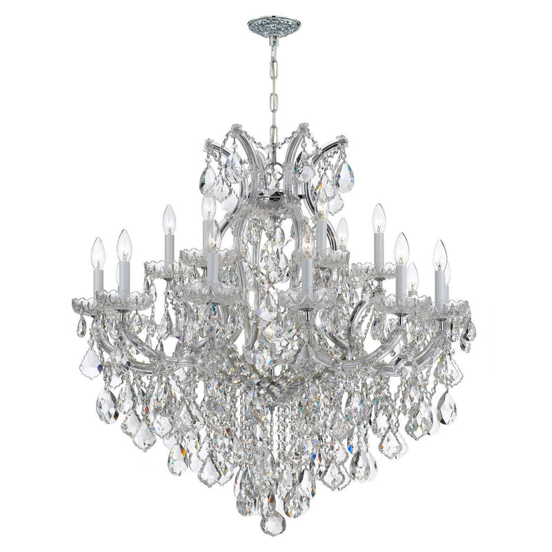 Crystorama - 4418-CH-CL-S - 19 Light Chandelier - Maria Theresa - Polished Chrome