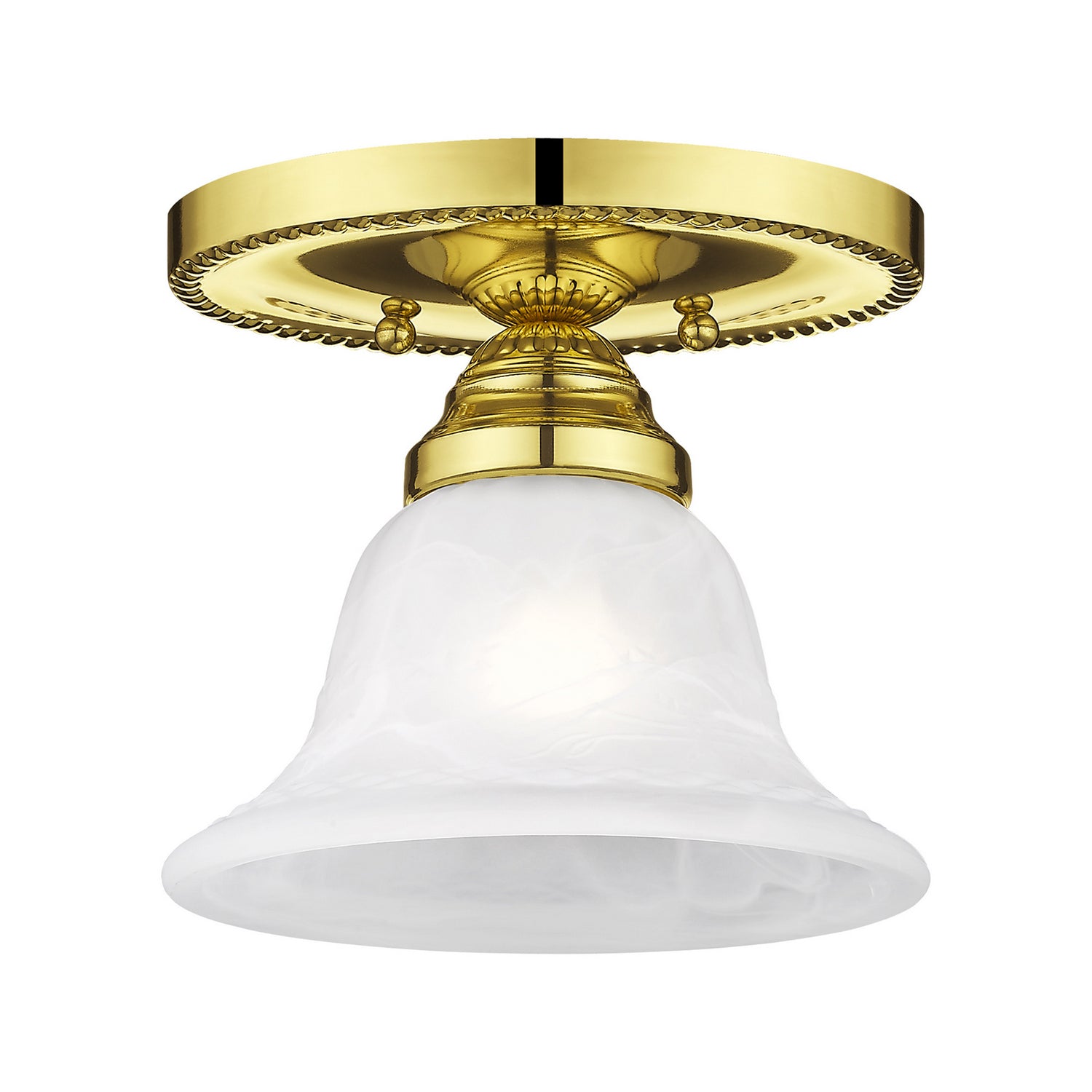 Livex Lighting - 1530-02 - One Light Ceiling Mount - Edgemont - Polished Brass