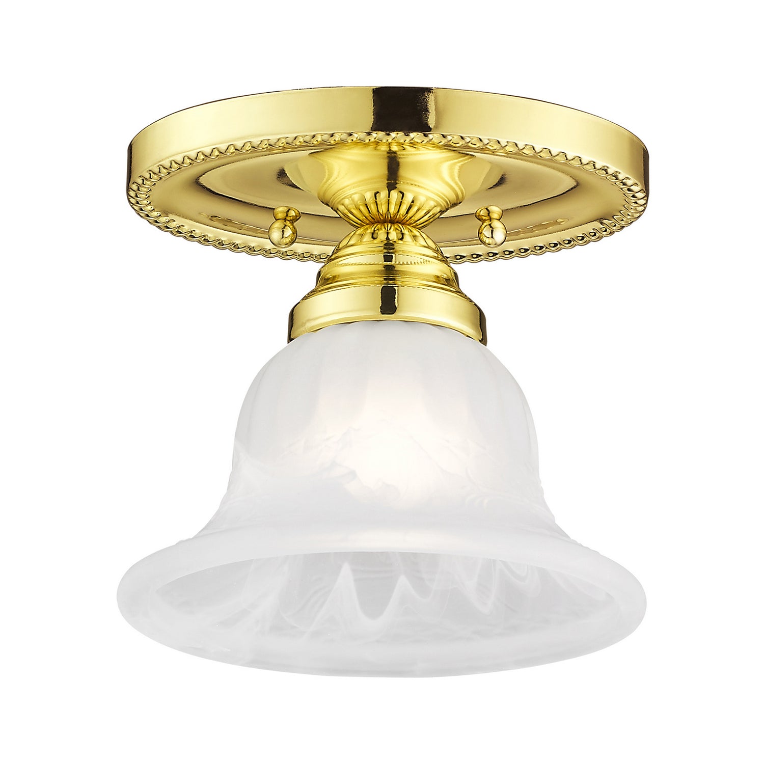 Livex Lighting - 1530-02 - One Light Ceiling Mount - Edgemont - Polished Brass
