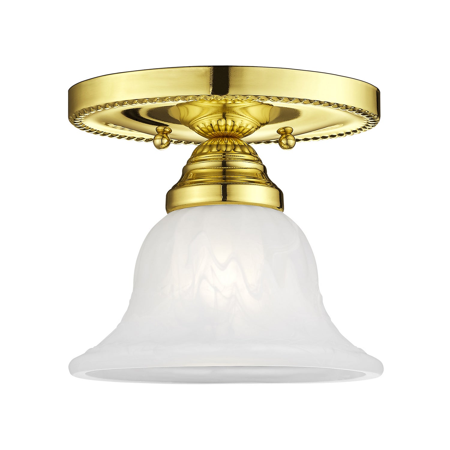 Livex Lighting - 1530-02 - One Light Ceiling Mount - Edgemont - Polished Brass