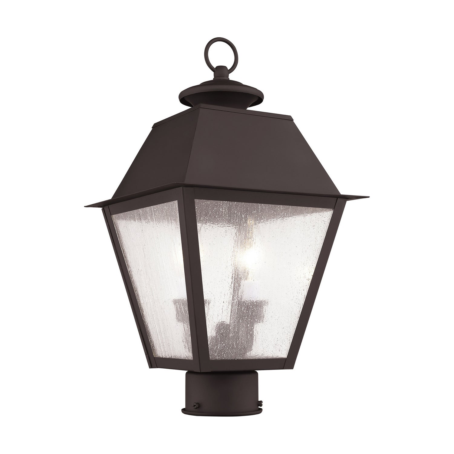 Livex Lighting - 2166-07 - Two Light Outdoor Post Lantern - Mansfield - Bronze