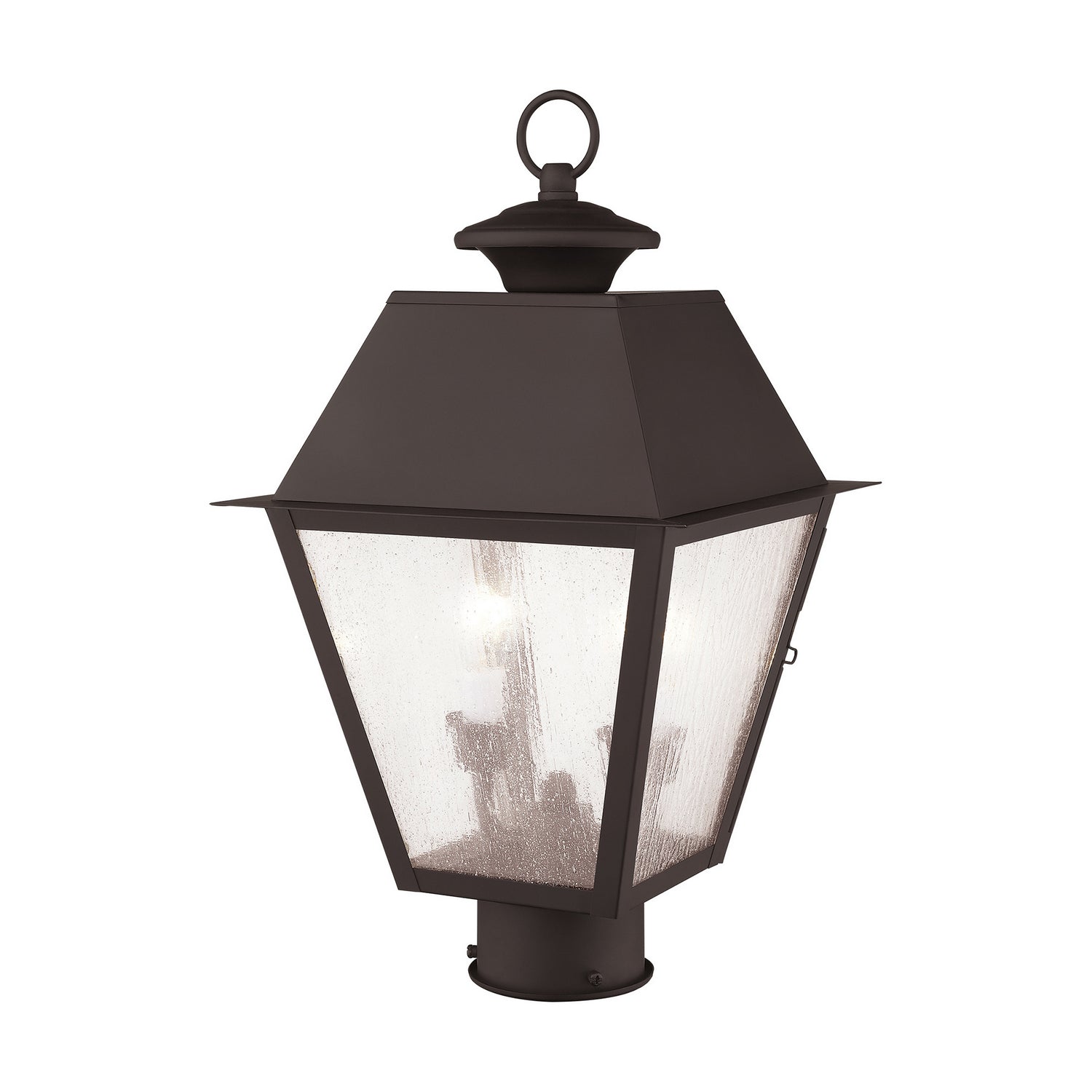 Livex Lighting - 2166-07 - Two Light Outdoor Post Lantern - Mansfield - Bronze