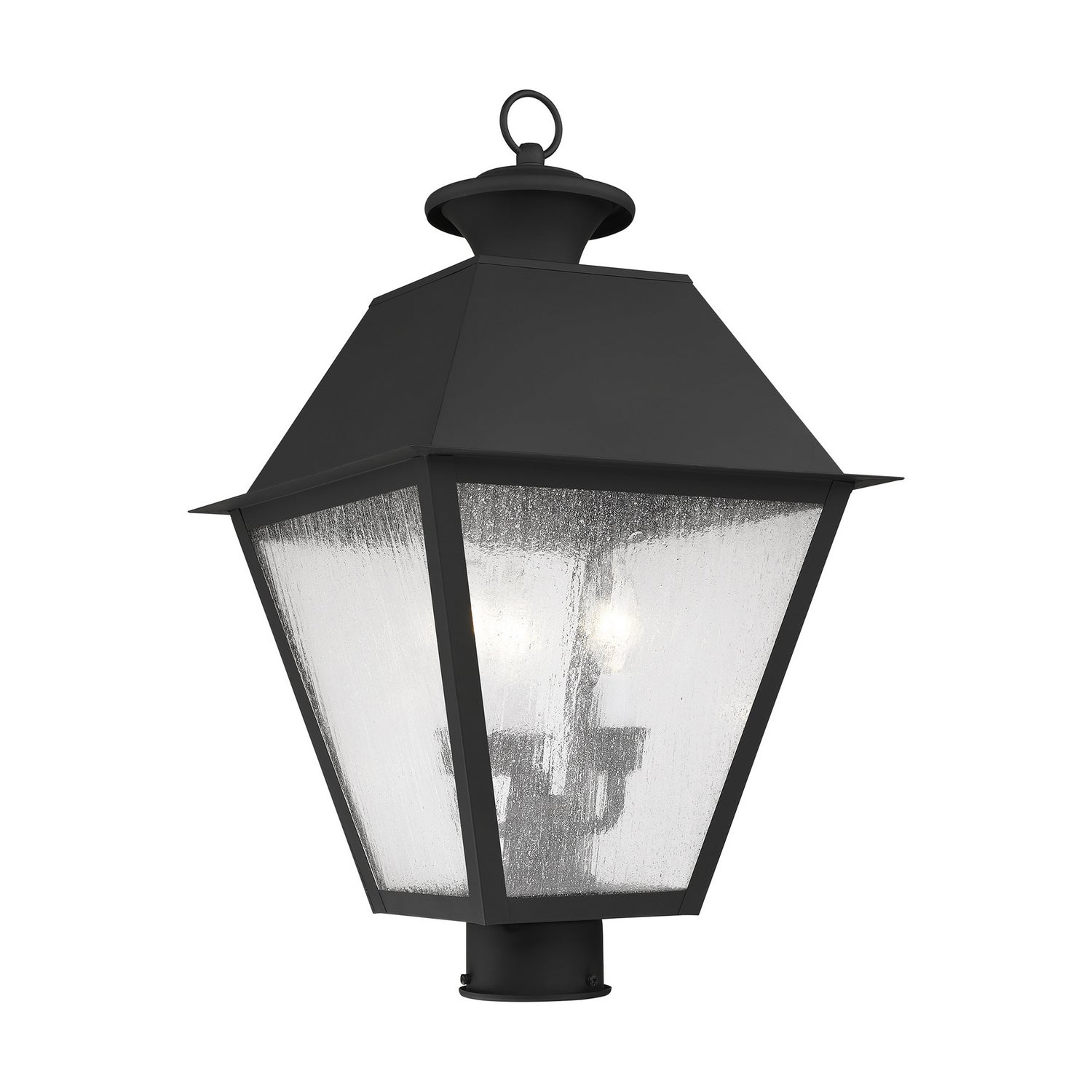 Livex Lighting - 2169-04 - Three Light Post-Top Lanterm - Mansfield - Black