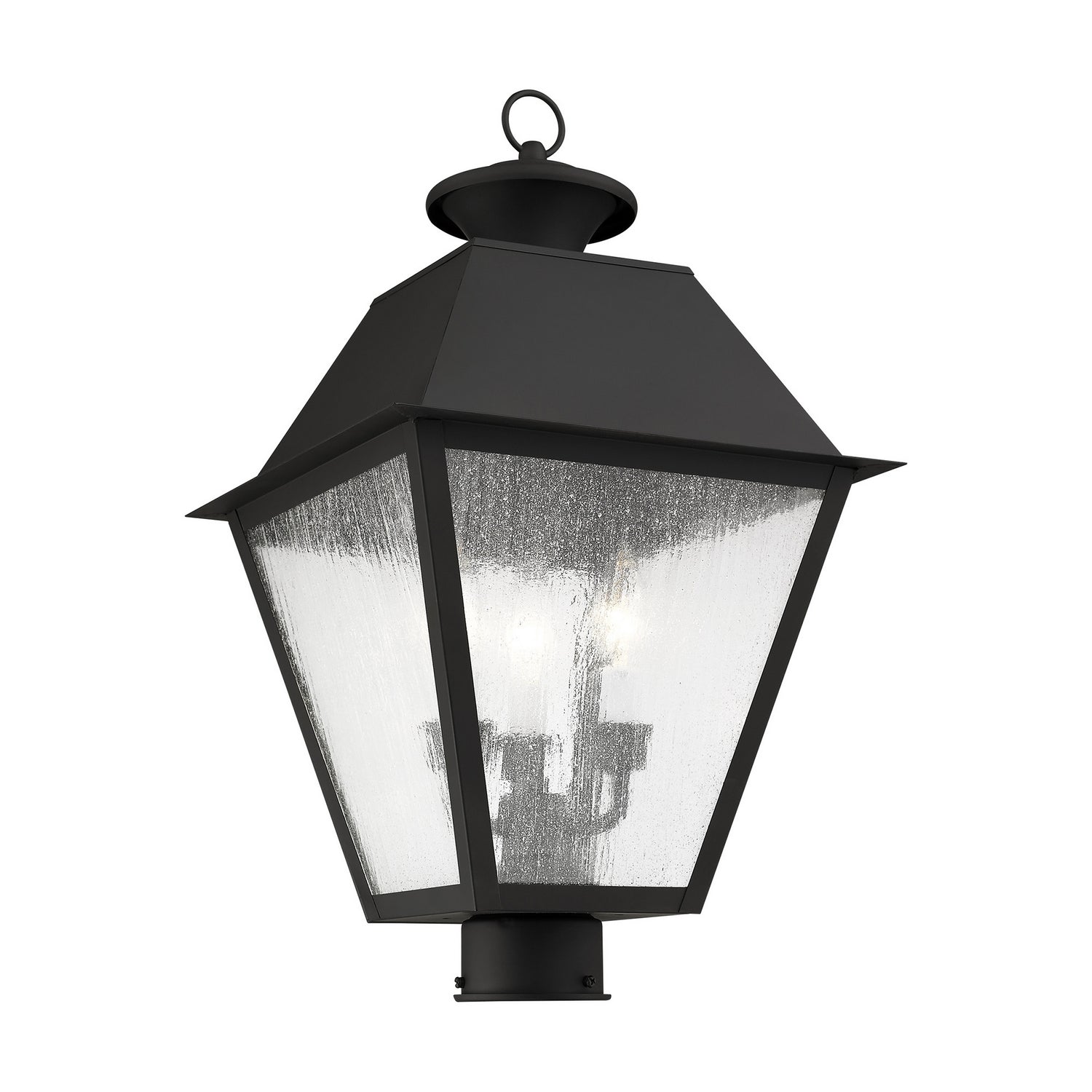 Livex Lighting - 2169-04 - Three Light Post-Top Lanterm - Mansfield - Black