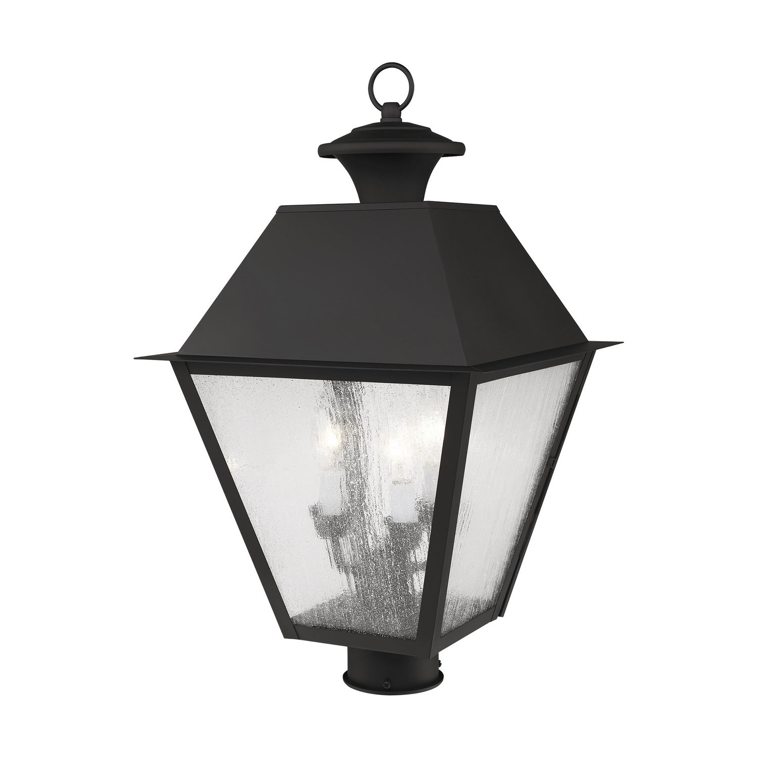 Livex Lighting - 2169-04 - Three Light Post-Top Lanterm - Mansfield - Black