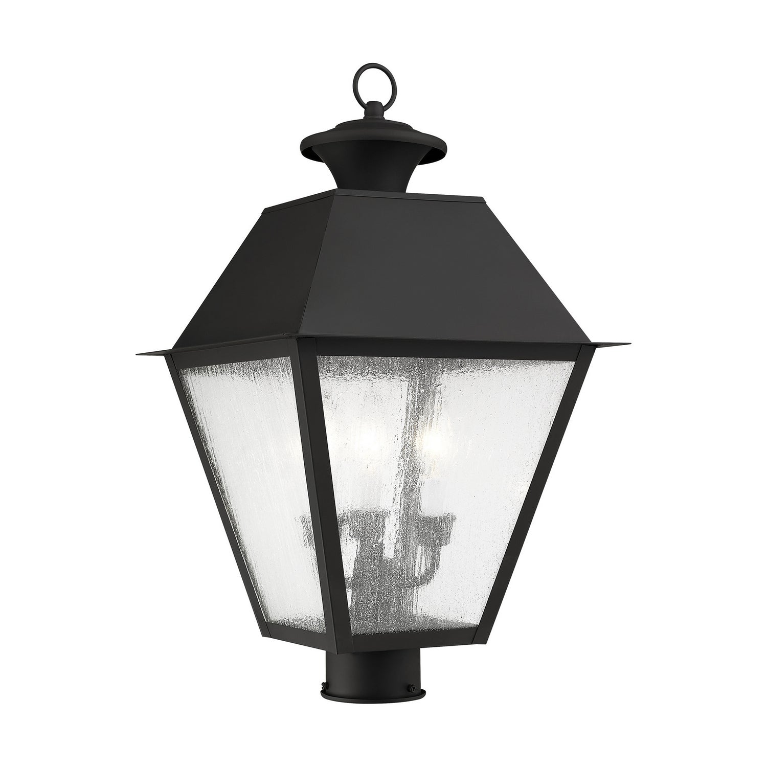 Livex Lighting - 2169-04 - Three Light Post-Top Lanterm - Mansfield - Black