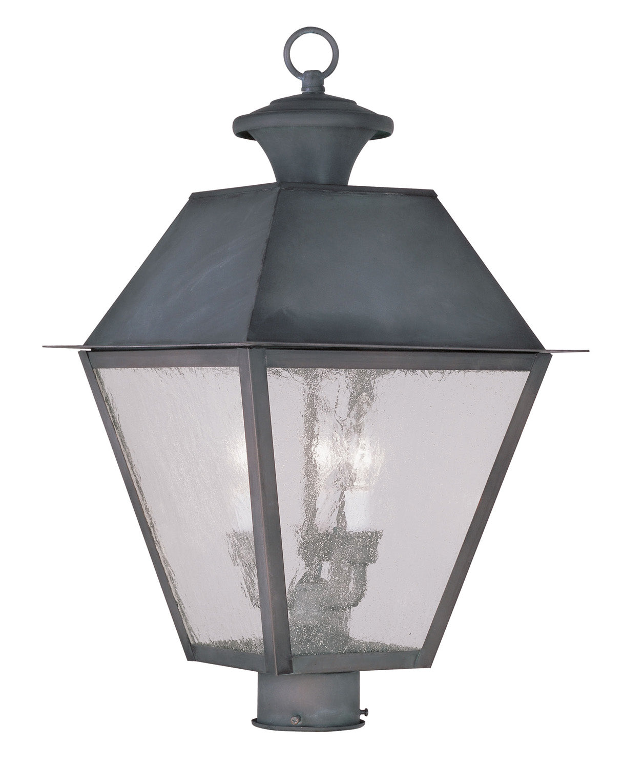 Livex Lighting - 2169-61 - Three Light Post-Top Lanterm - Mansfield - Charcoal