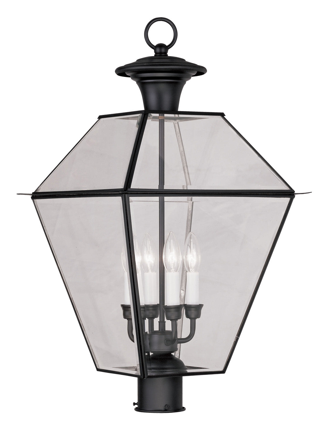 Livex Lighting - 2388-04 - Four Light Outdoor Post Lantern - Westover - Black
