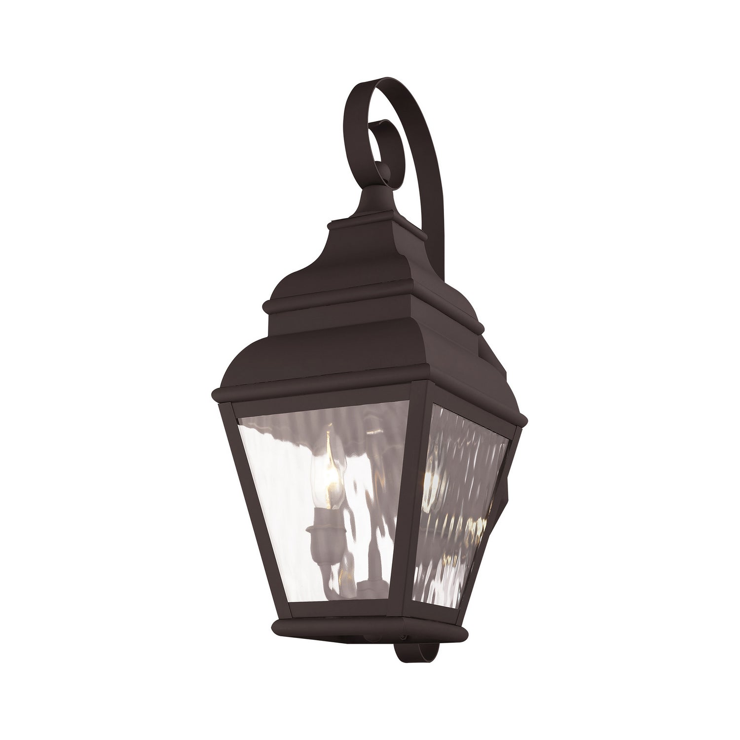 Livex Lighting - 2602-07 - Two Light Outdoor Wall Lantern - Exeter - Bronze