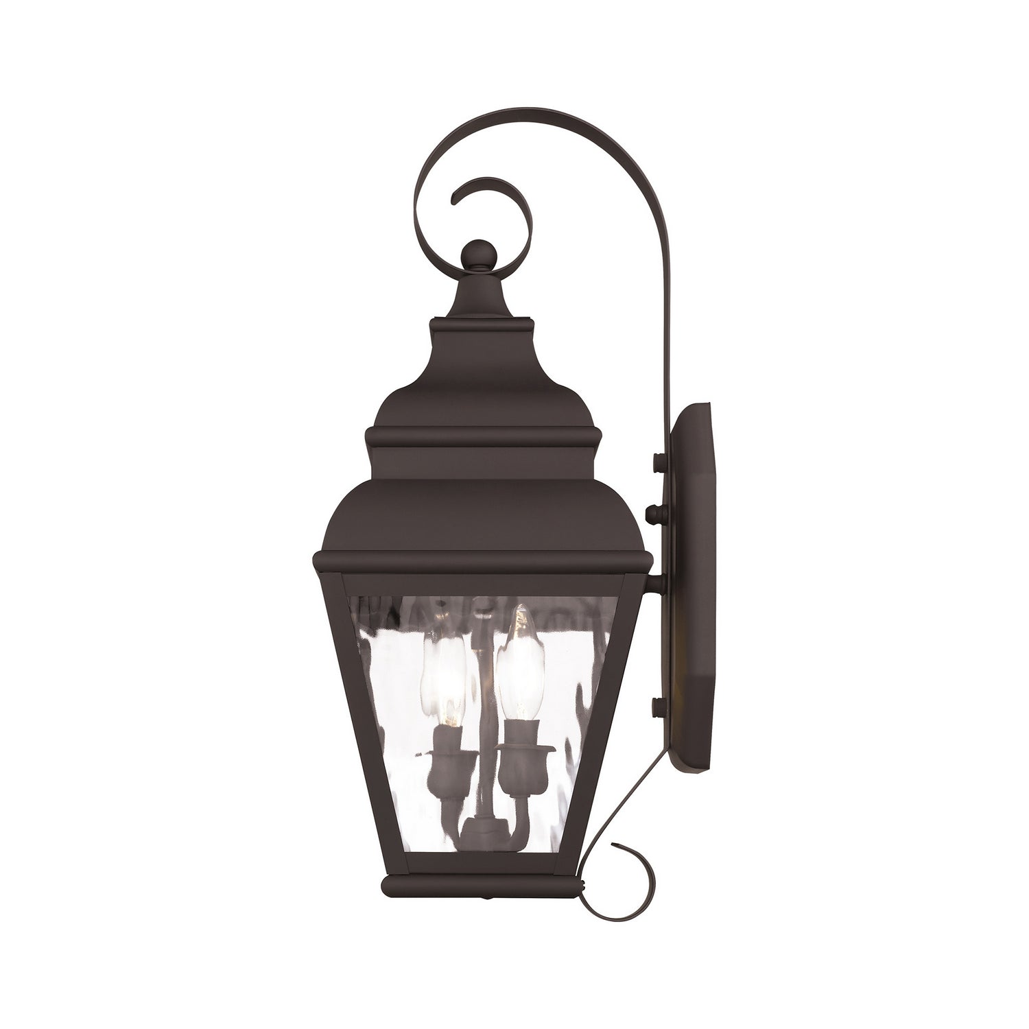Livex Lighting - 2602-07 - Two Light Outdoor Wall Lantern - Exeter - Bronze