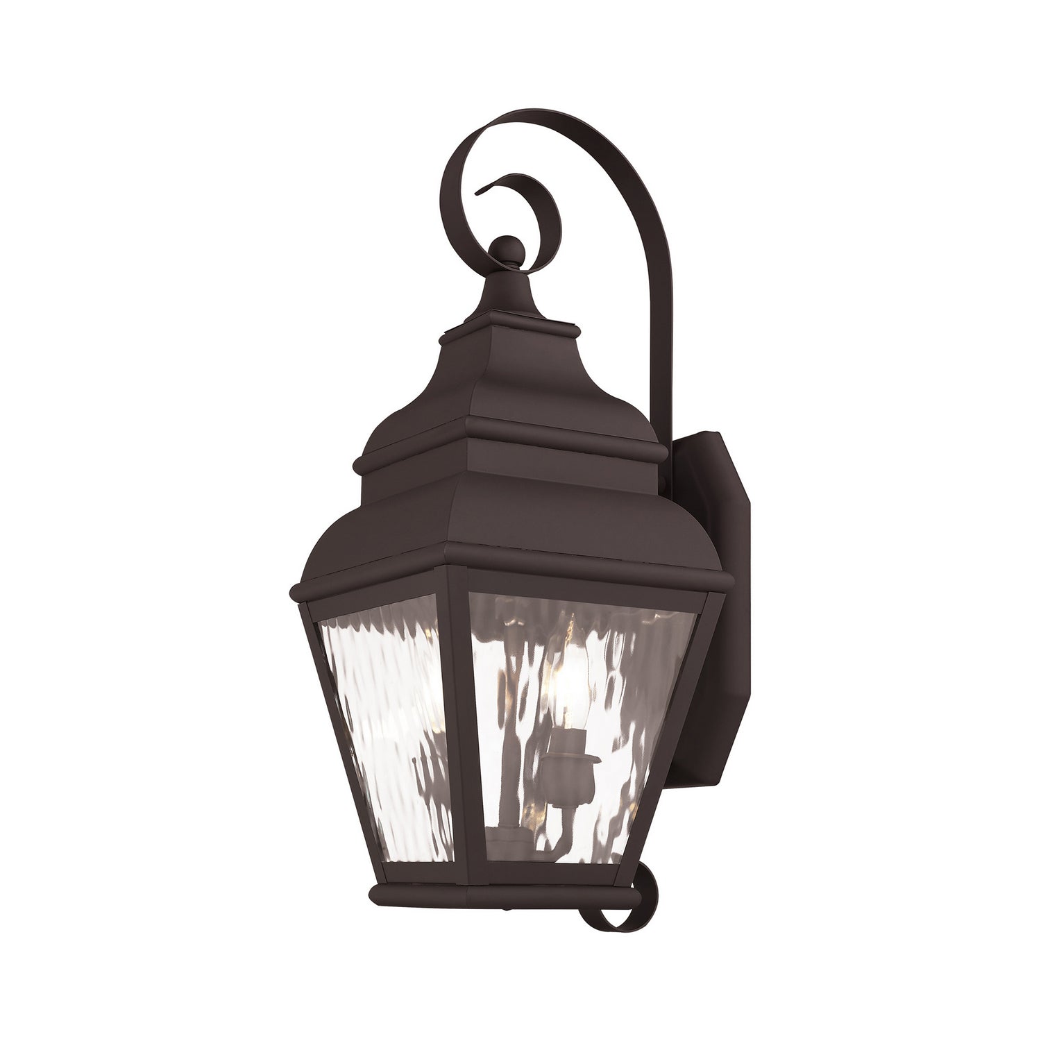 Livex Lighting - 2602-07 - Two Light Outdoor Wall Lantern - Exeter - Bronze