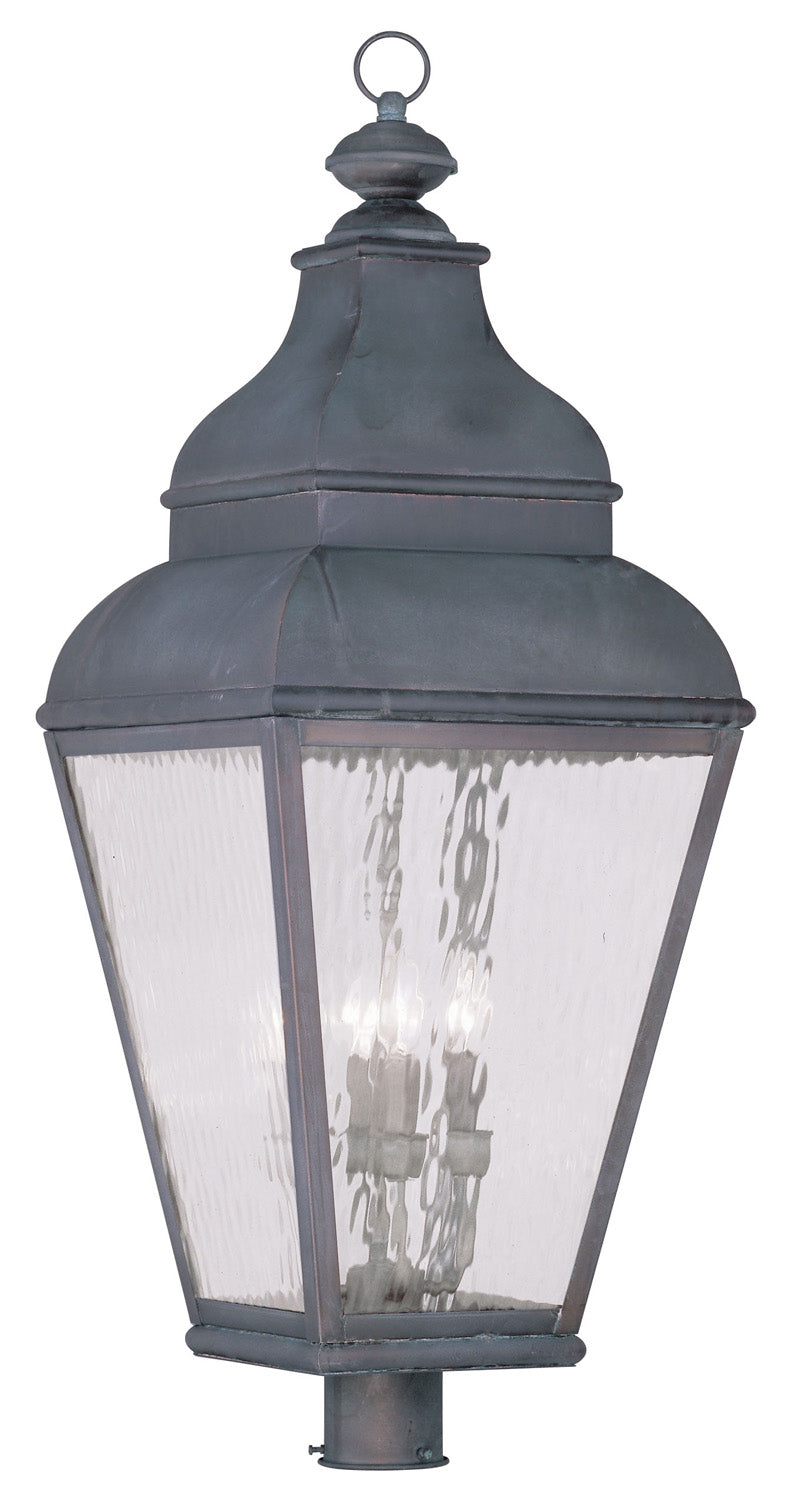 Livex Lighting - 2608-61 - Four Light Outdoor Post Lantern - Exeter - Charcoal