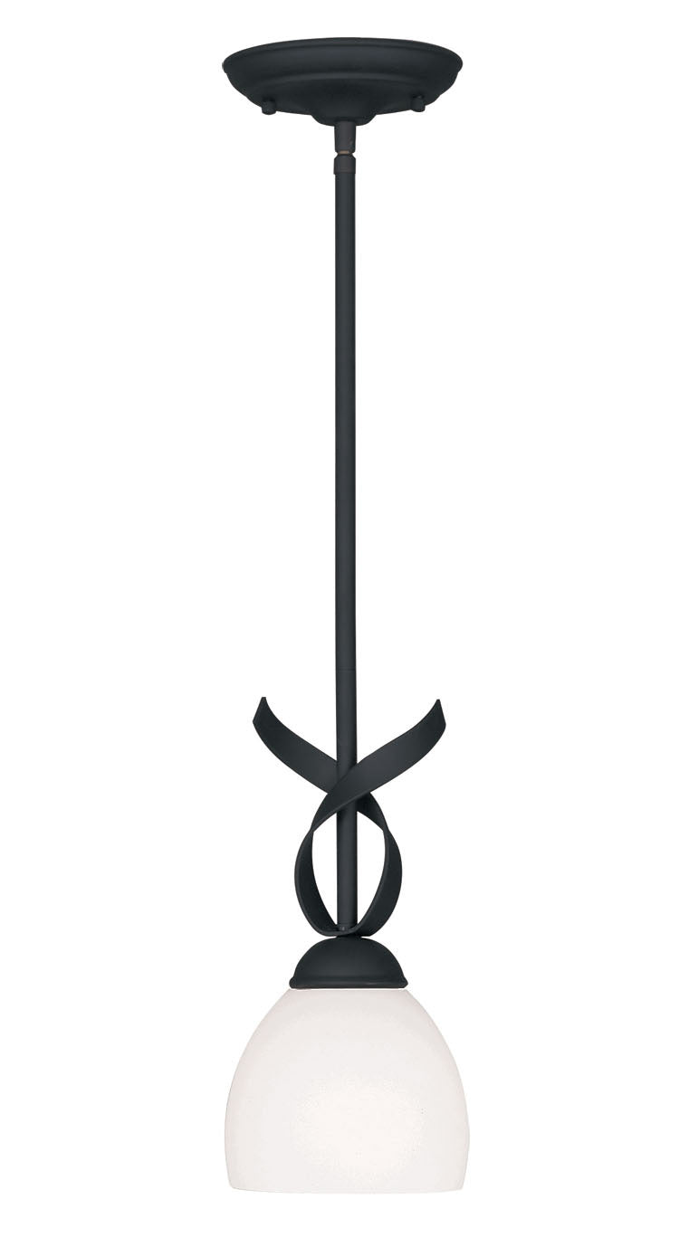 Livex Lighting - 4750-04 - One Light Mini Pendant - Brookside - Black