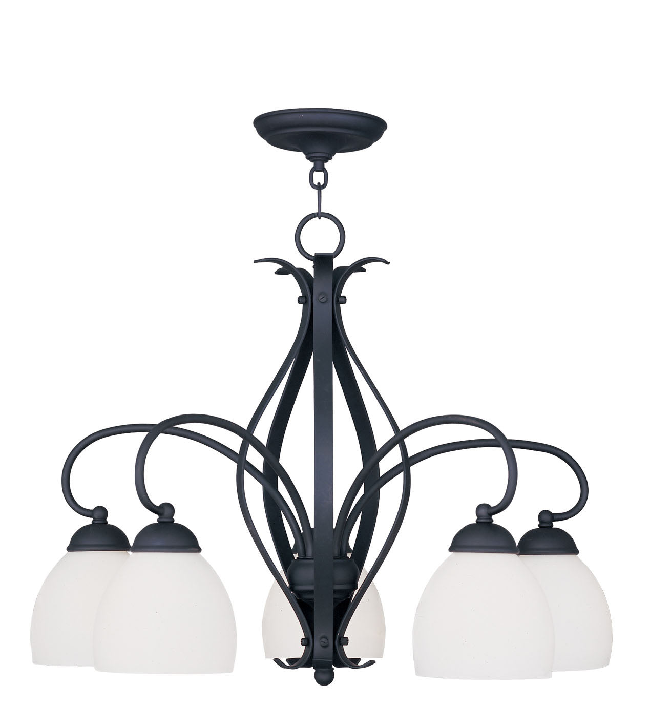 Livex Lighting - 4775-04 - Five Light Chandelier - Brookside - Black