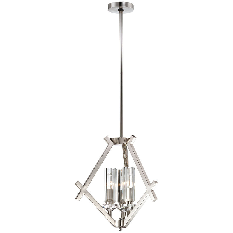 Metropolitan - N6832-613 - Three Light Mini Chandelier - Fusano - Polished Nickel