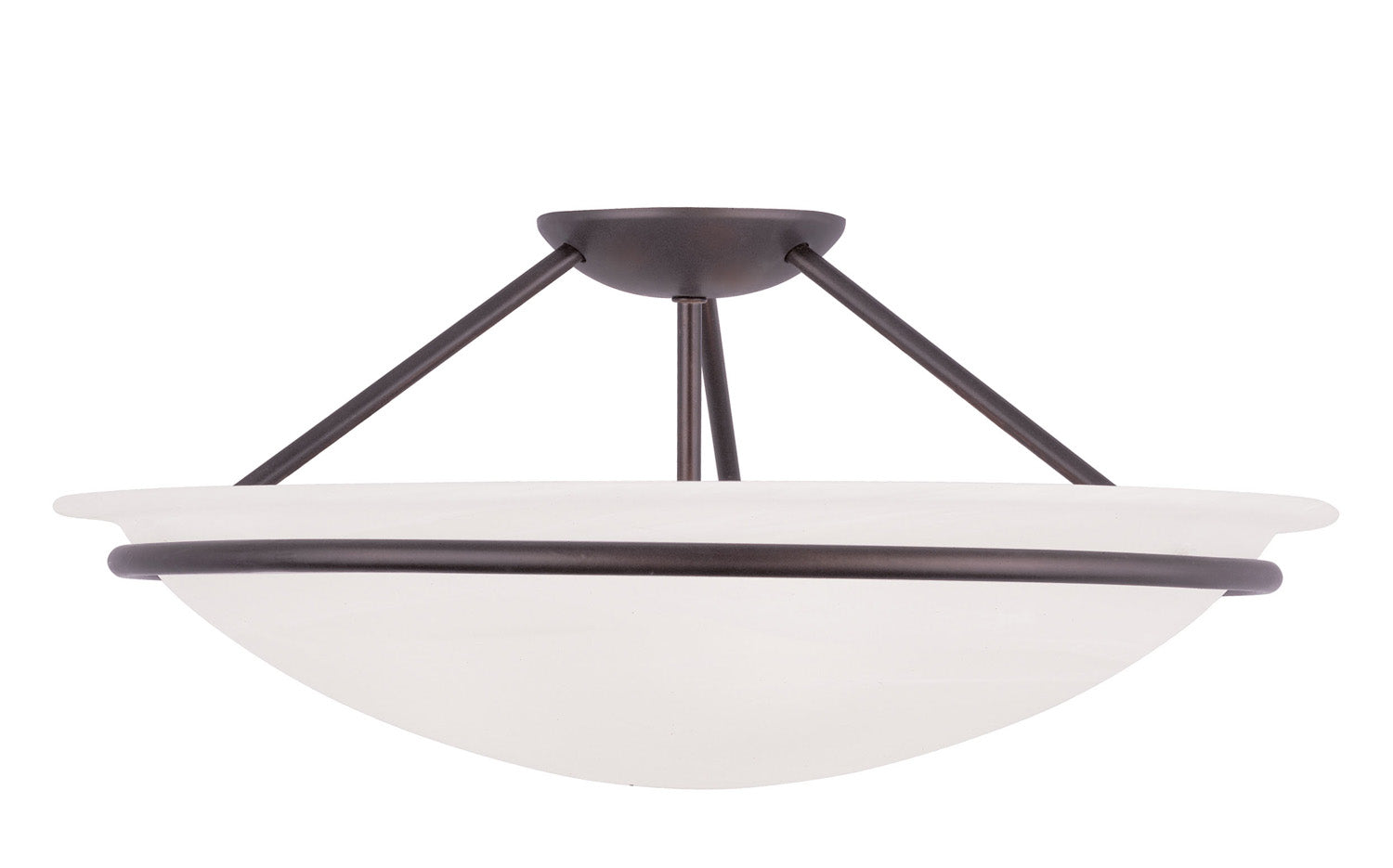 Livex Lighting - 4825-07 - Three Light Ceiling Mount - Newburgh - Bronze