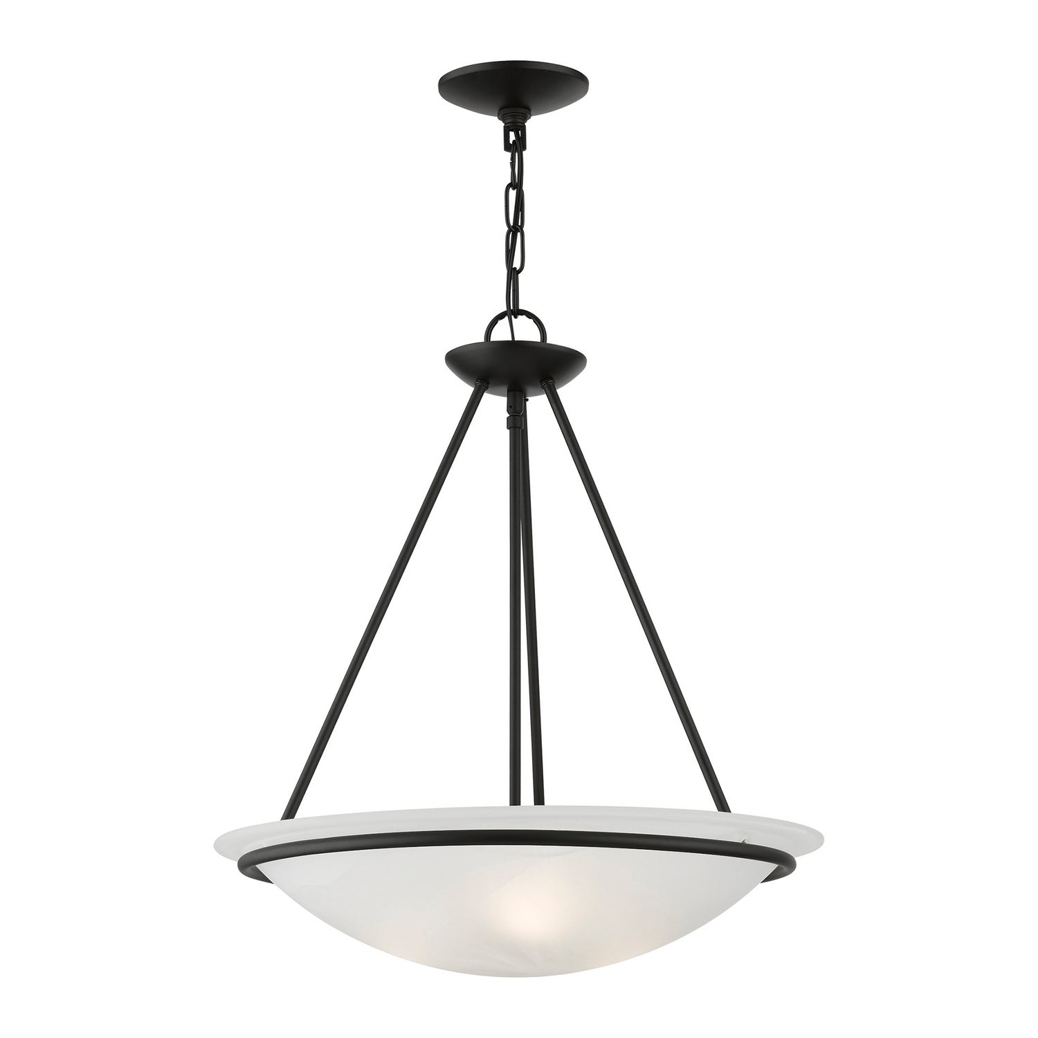 Livex Lighting - 4826-04 - Three Light Pendant - Newburgh - Black