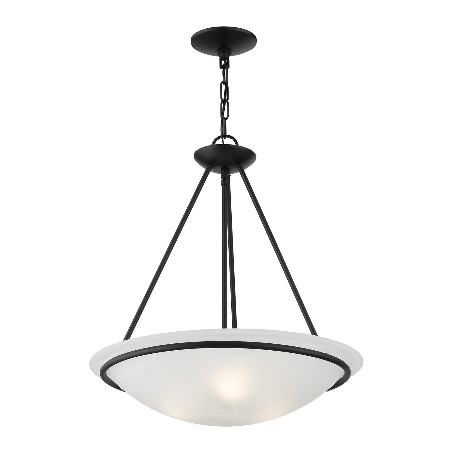Livex Lighting - 4826-04 - Three Light Pendant - Newburgh - Black