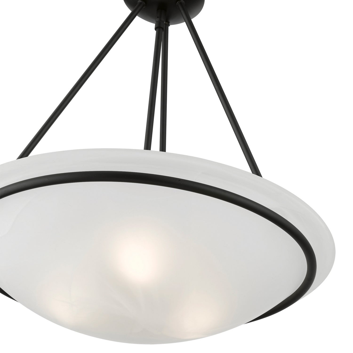 Livex Lighting - 4826-04 - Three Light Pendant - Newburgh - Black