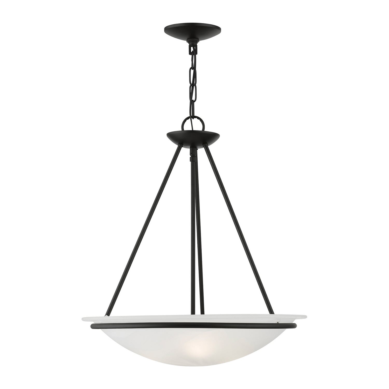 Livex Lighting - 4826-04 - Three Light Pendant - Newburgh - Black