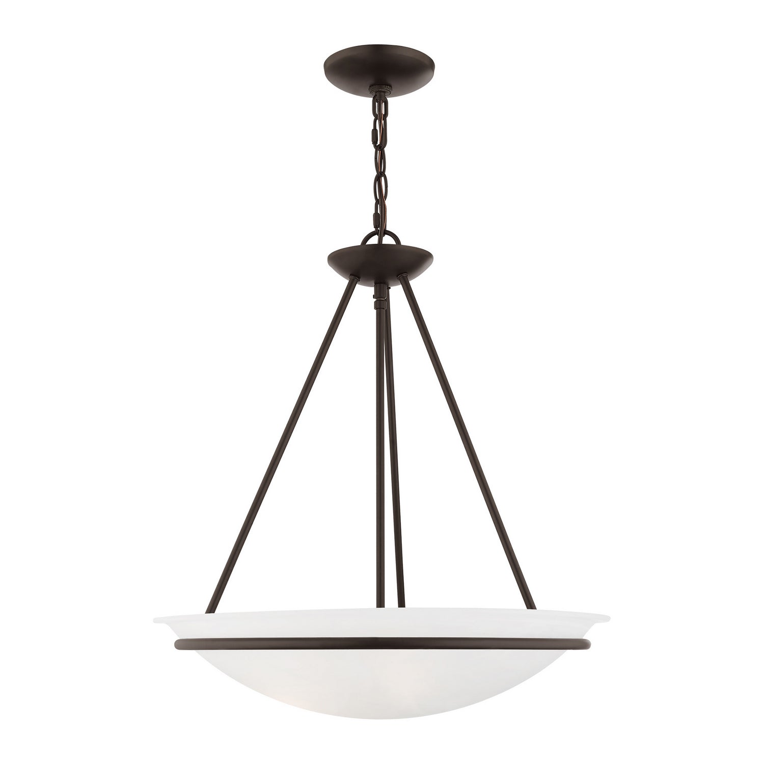 Livex Lighting - 4826-07 - Three Light Pendant - Newburgh - Bronze