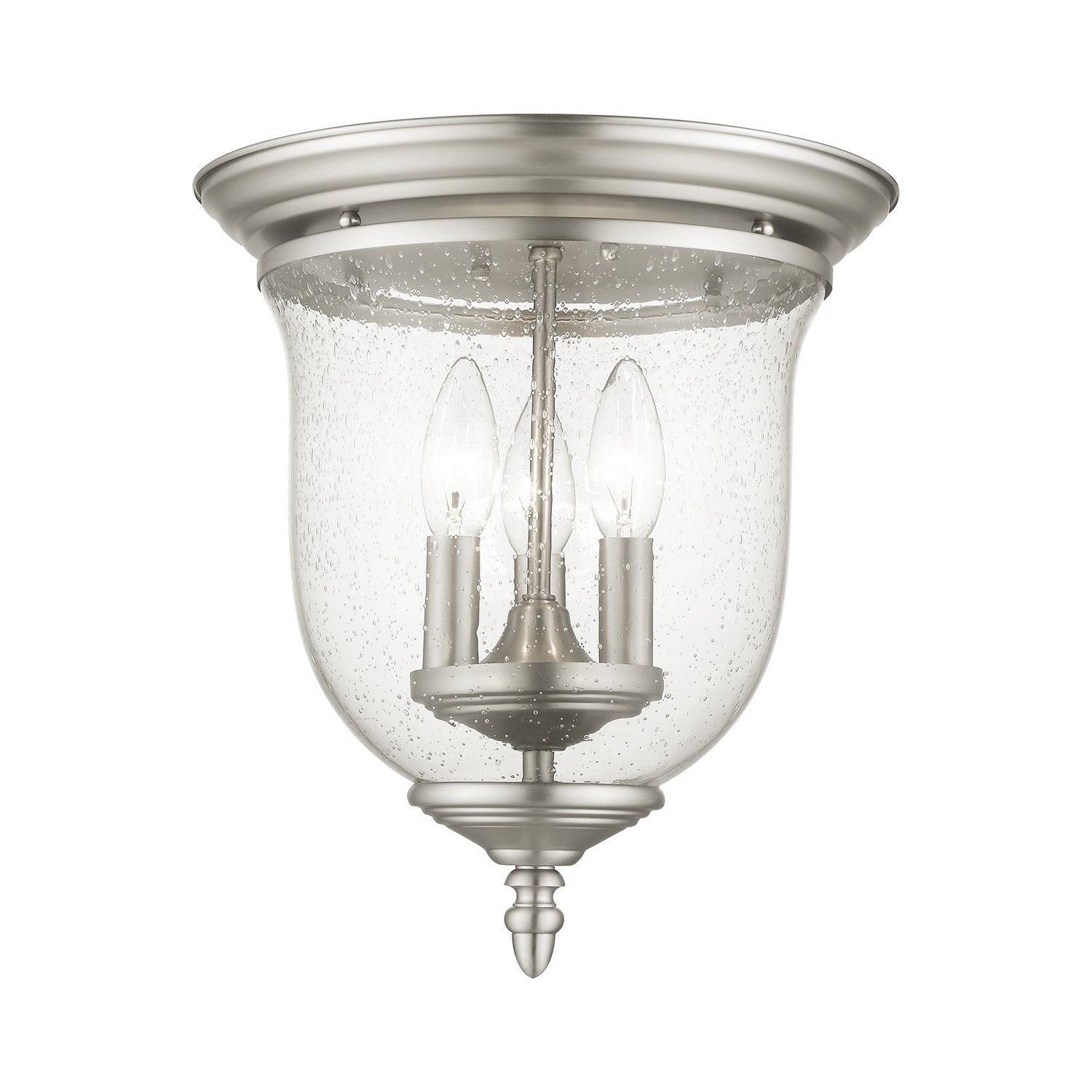 Livex Lighting - 5024-91 - Three Light Ceiling Mount - Legacy - Brushed Nickel
