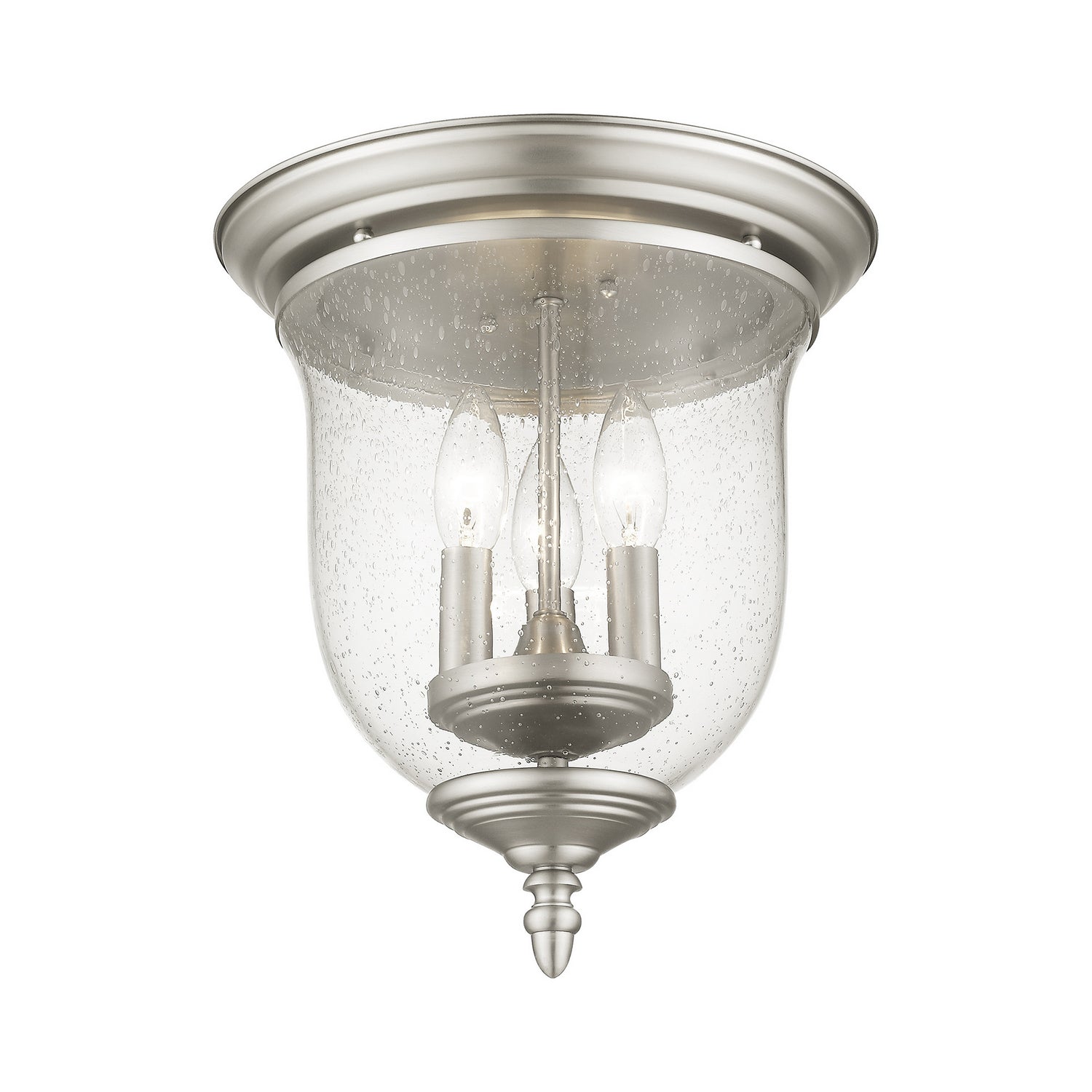 Livex Lighting - 5024-91 - Three Light Ceiling Mount - Legacy - Brushed Nickel