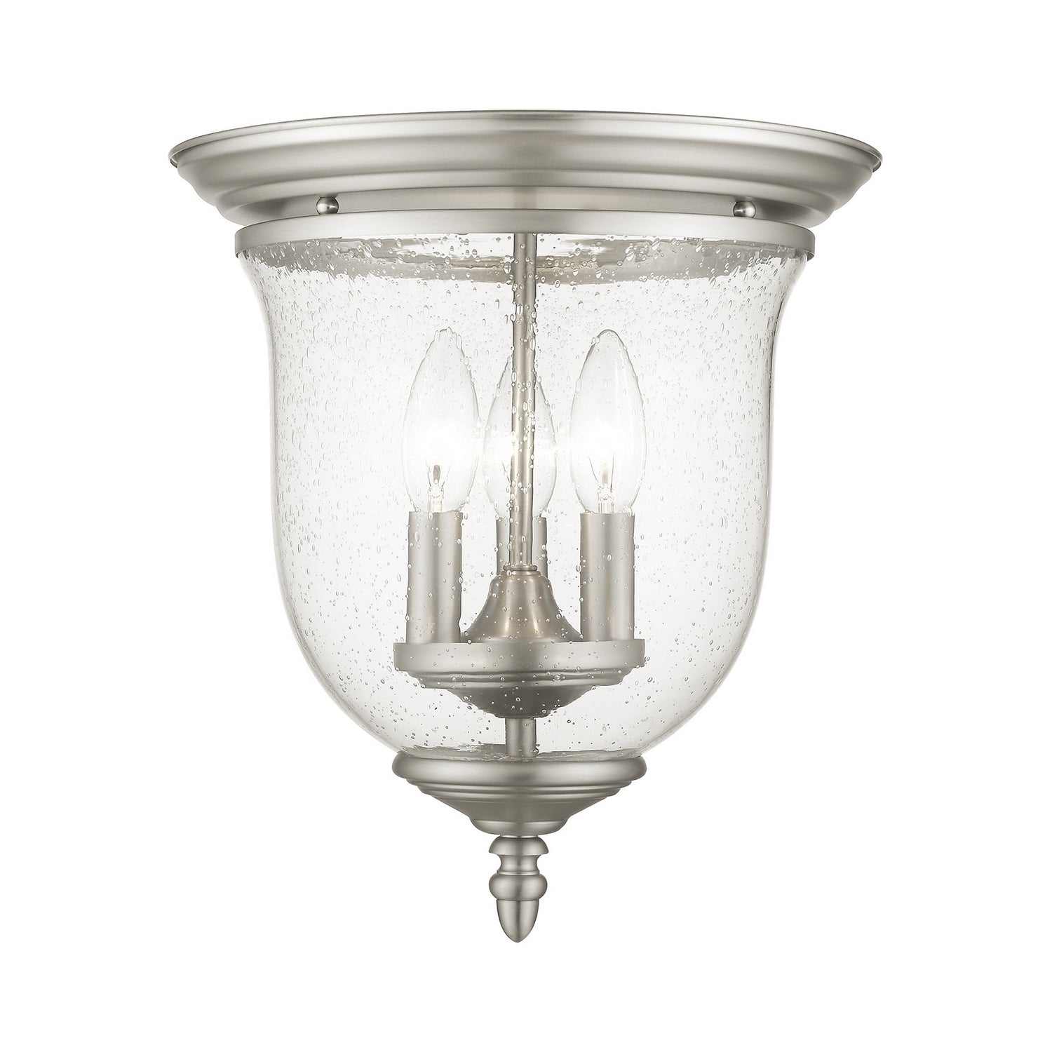Livex Lighting - 5024-91 - Three Light Ceiling Mount - Legacy - Brushed Nickel