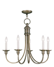 Livex Lighting - 5145-01 - Five Light Chandelier - Cranford - Antique Brass