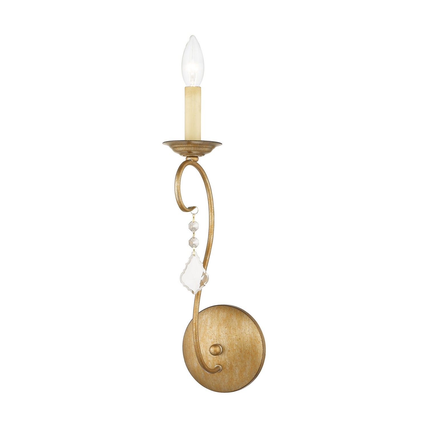 Livex Lighting - 6421-48 - One Light Wall Sconce - Chesterfield - Hand Applied Antique Gold Leaf