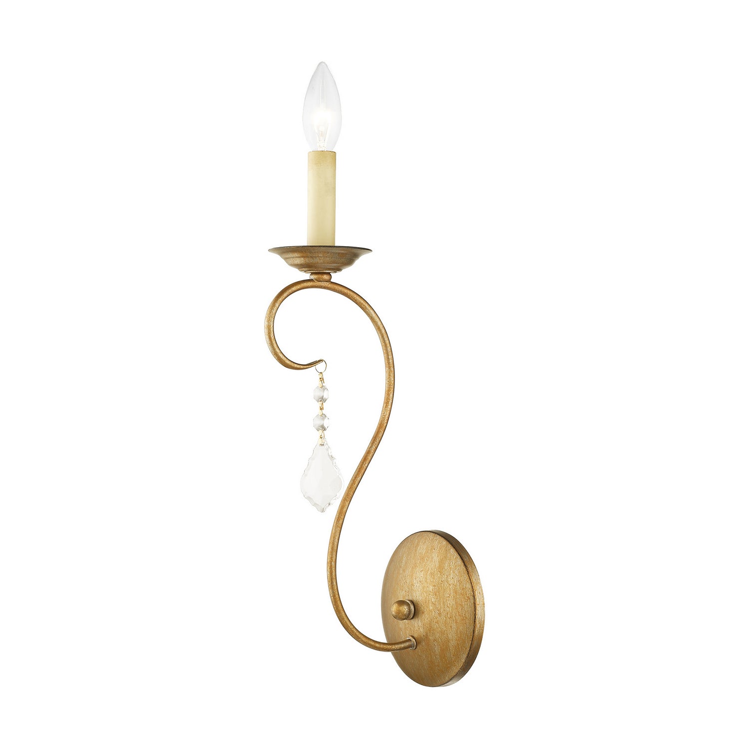 Livex Lighting - 6421-48 - One Light Wall Sconce - Chesterfield - Hand Applied Antique Gold Leaf