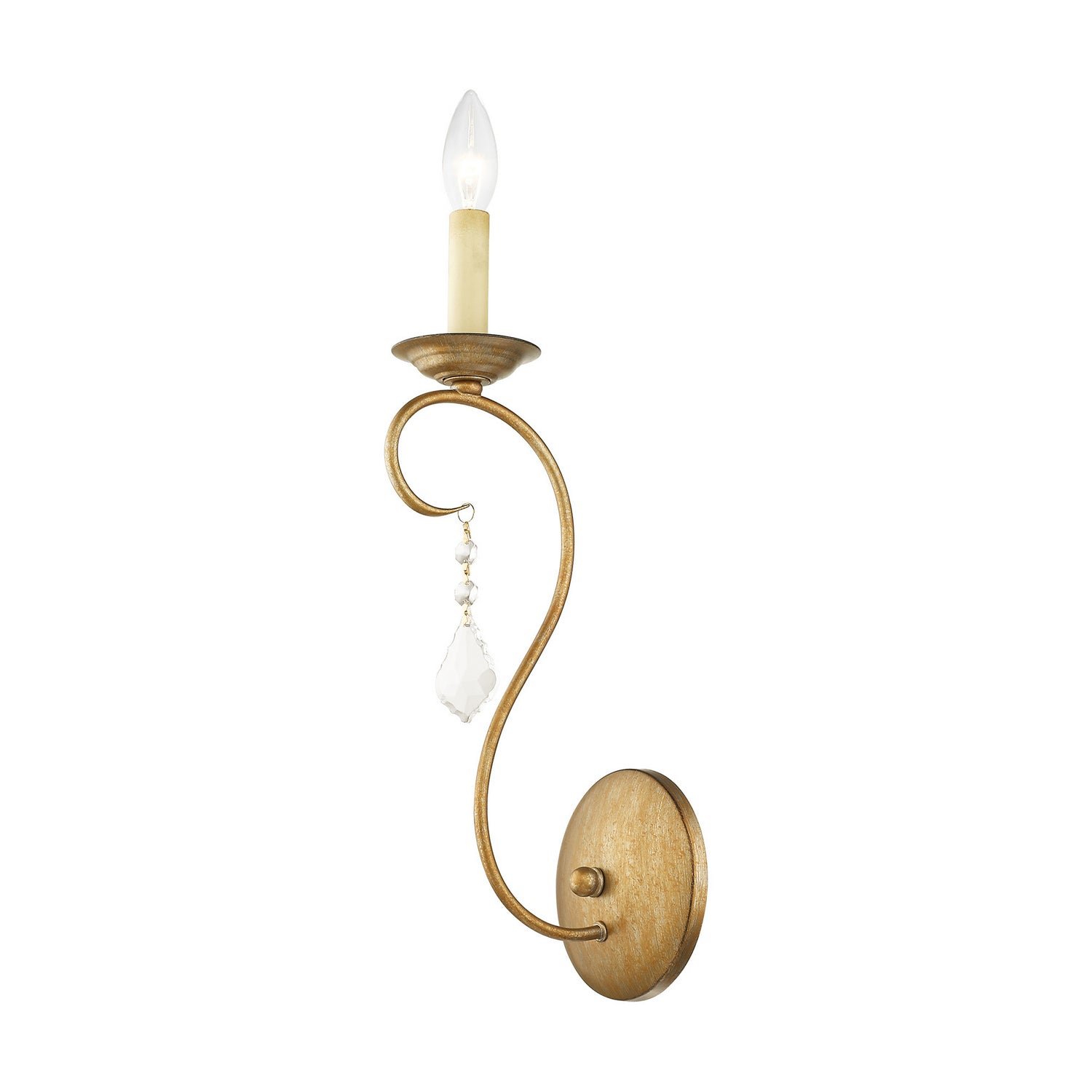 Livex Lighting - 6421-48 - One Light Wall Sconce - Chesterfield - Hand Applied Antique Gold Leaf