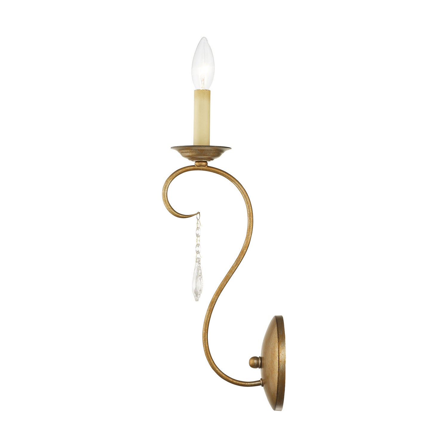 Livex Lighting - 6421-48 - One Light Wall Sconce - Chesterfield - Hand Applied Antique Gold Leaf