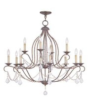 Livex Lighting - 6438-71 - 12 Light Chandelier - Chesterfield - Hand Applied Venetian Golden Bronze
