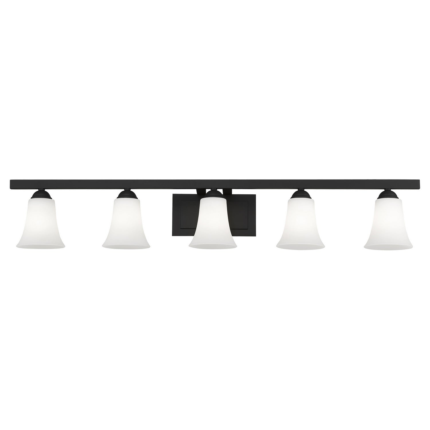 Livex Lighting - 6485-04 - Five Light Bath Vanity - Ridgedale - Black