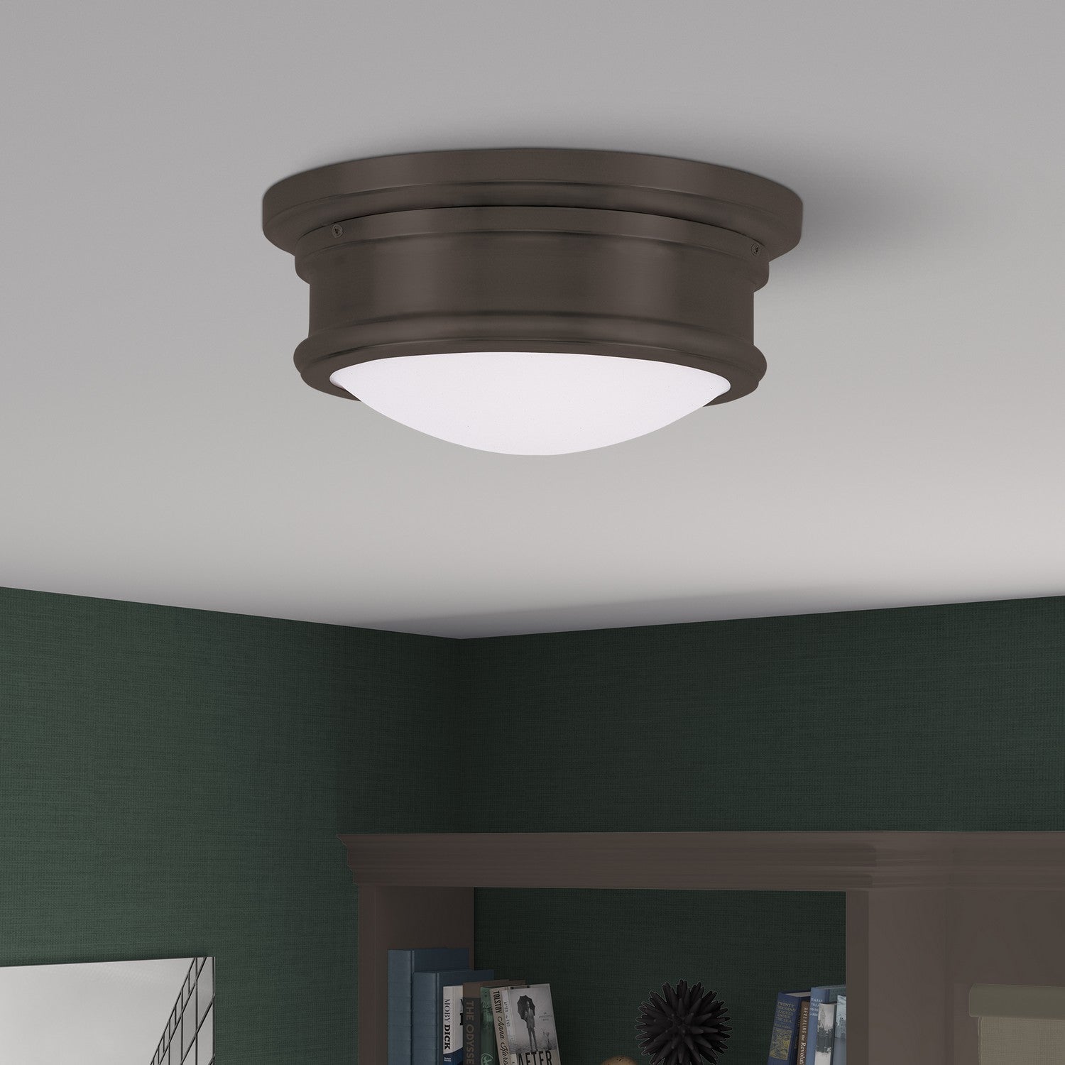 Livex Lighting - 7341-07 - Two Light Ceiling Mount - Astor - Bronze