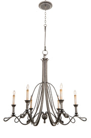 Kalco - 5106VI - Six Light Chandelier - Keller - Vintage Iron