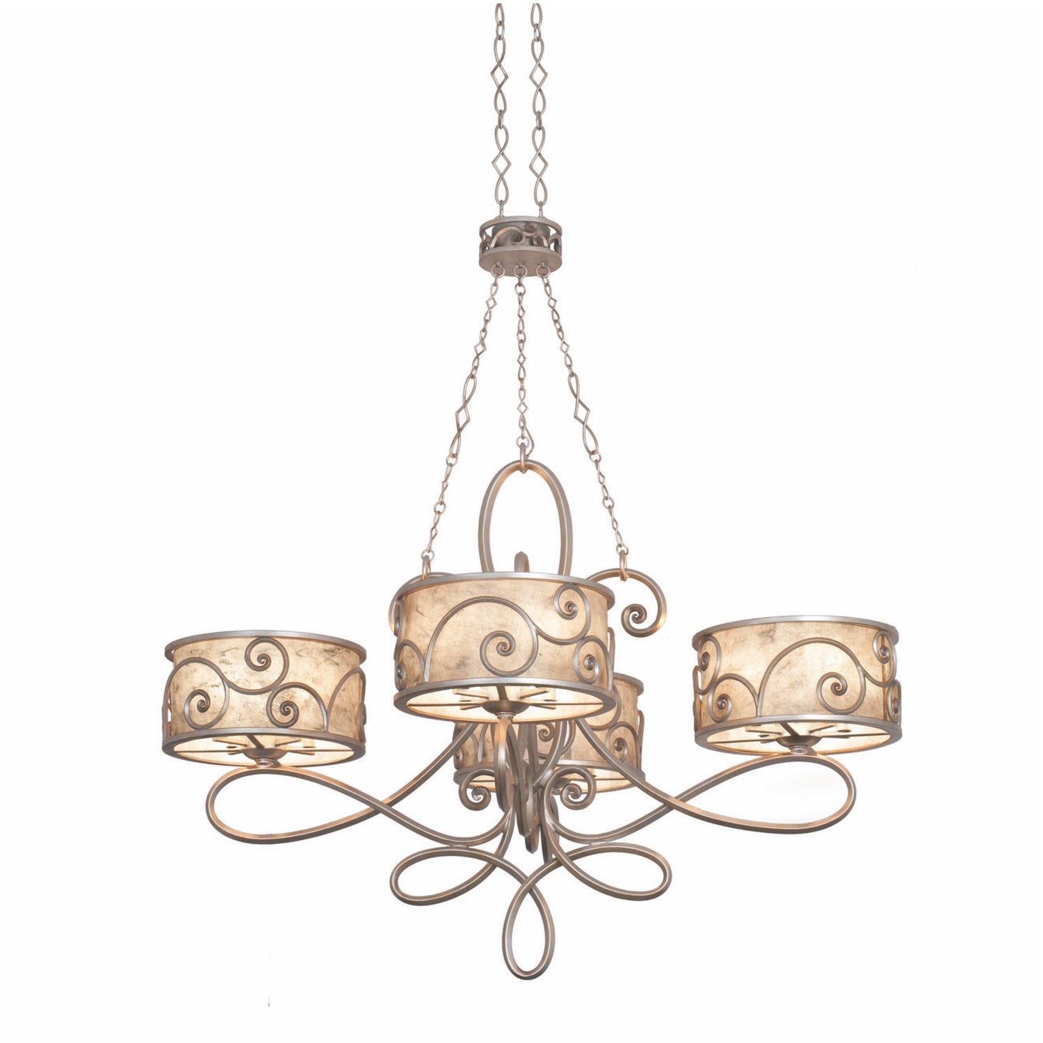 Kalco - 5412SV - 20 Light Chandelier - Windsor - Aged Silver