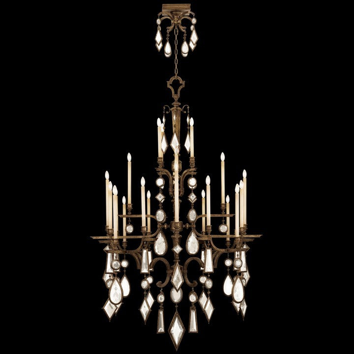 Fine Art Handcrafted Lighting - 709440-3ST - 24 Light Chandelier - Encased Gems - Bronze